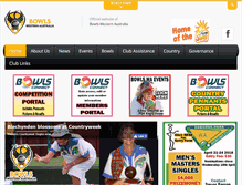 Tablet Screenshot of bowlswa.com.au